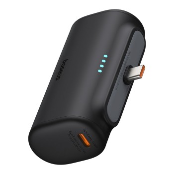 Външна батерия-Baseus - 20W, 5000mAh, with Cable Type-C - Black