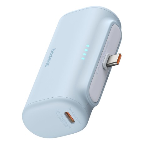 Външна батерия-Baseus -  20W, 5000mAh, with Cable Type-C - Blue