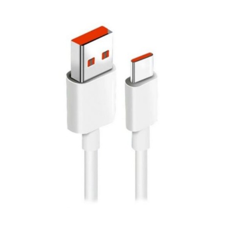Кабел Xiaomi 6A, 120W, Type-A - Type-C, 1m, White, BHR6032GL