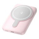 Външна батерия-Vention - Wireless Power Bank (FHSP0) Fast Charging, 20W, 5000mAh - Pink