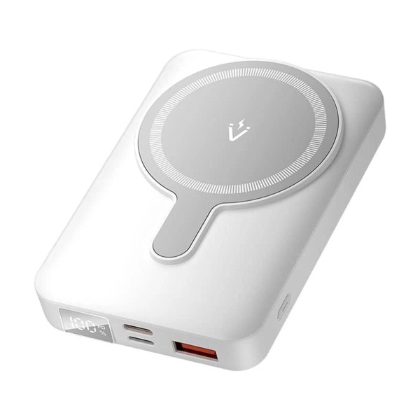 Външна батерия-Vention - Magnetic Wireless Power Bank (FHTW0) -Fast Charging, 22.5W, 10000mAh - White