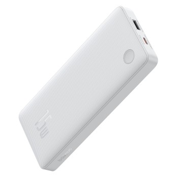 Външна батерия-Baseus - Power Bank Airpow Lite (P10067500213-00) - USB, Type-C, 15W, 10000mAh,  30cm - White