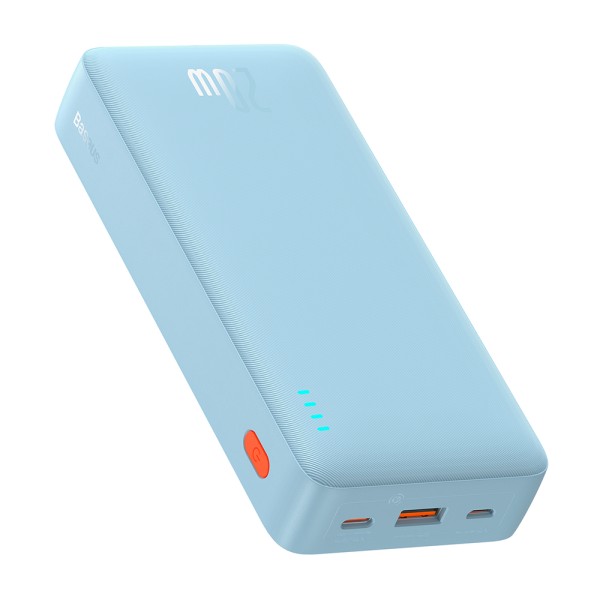 Външна батерия-Baseus - Power Bank Airpow (P10022804313-00) -  20W, 20000mAh - Galaxy Blue