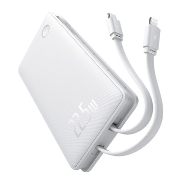 Калъф-Baseus - Power Bank Airpow Air Lite 22.5W, 10000mAh - White