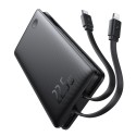 Калъф-Baseus - Power Bank Airpow Air Lite (P10067501123-00) - USB, Type-C, Dual Cable USB-C, Lightning, 22.5W, 10000mAh - Black