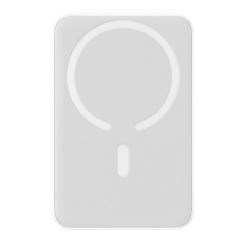 Калъф-Baseus - Power Bank Magnetic Mini (PPCX070002) - USB-C, MagSafe, 10000mAh, 20W, with Cable Type-C, 60W, 30cm - White