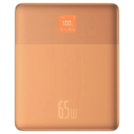 Калъф-Baseus - Power Bank Blade (P10063801733-00) - 2x Type-C, 65W, 12000mAh, Digital Display, with Cable USB-C - Orange