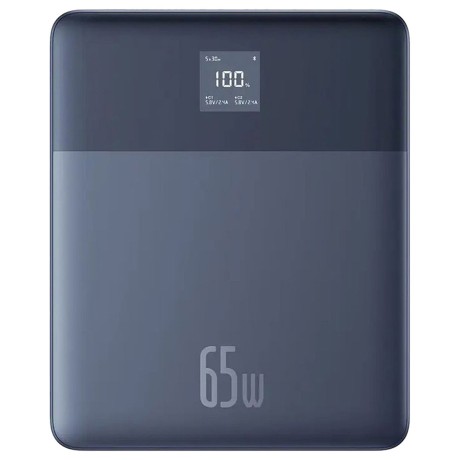Външна батерия  Baseus- Power Bank Blade (P10063801323-00) - 2x Type-C, 65W, 12000mAh, Digital Display, with Cable USB-C - Blue