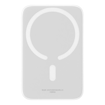 Външна батерия  Baseus - Power Bank Magnetic Mini Air (P10059002223-00) - USB-C, MagSafe, 6000mAh, 20W - White