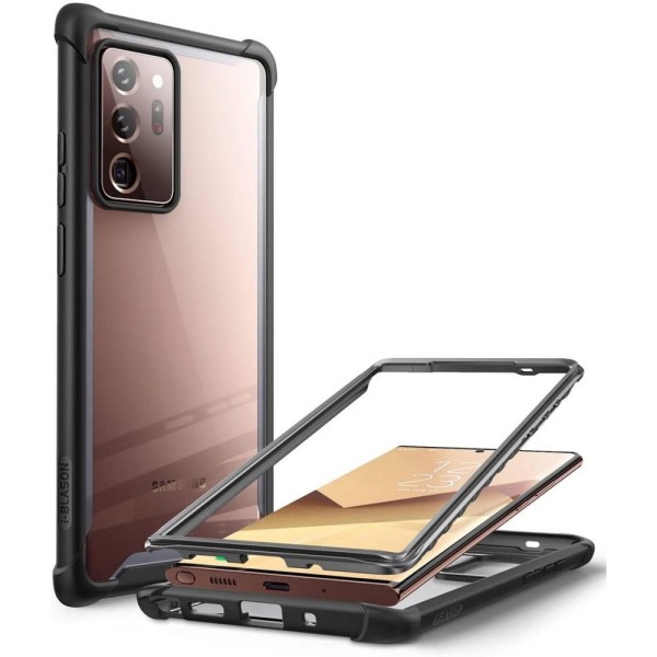 Удароустойчив хибриден кейс Supcase Ares за Samsung Galaxy Note 20 Ultra, Черен