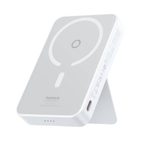 Външна батерия   Baseus - Power Bank MagPro Magnetic PPCXZ05 5000mAh, 20W, MagSafe, Cable Type-C, 3A, 30cm - White