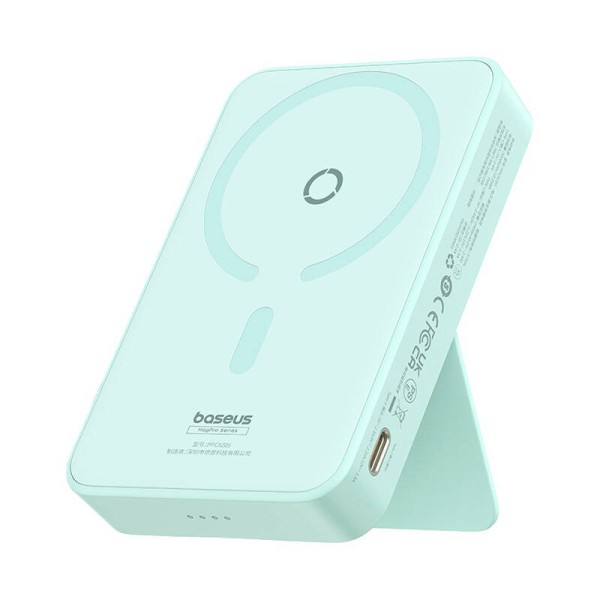 Външна батерия  Baseus - Power Bank MagPro Magnetic PPCXZ05  5000mAh, 20W, MagSafe, Cable Type-C, 3A, 30cm - Mint