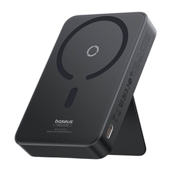 Външна батерия Baseus - Power Bank MagPro Magnetic PPCXZ05 -5000mAh, 20W, MagSafe, Cable Type-C, 3A, 30cm - Black