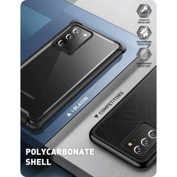 Удароустойчив хибриден кейс Supcase Ares за Samsung Galaxy Note 20, Черен