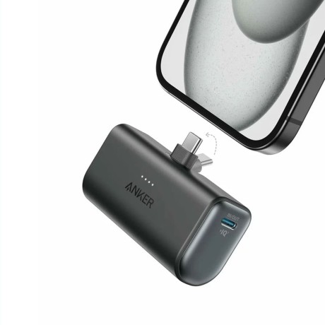 Калъф- Anker - Power Bank Nano (A1653H11) - USB-C Connector, 5000mAh, 22.5W - Black