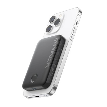 Външна батерия Anker - Power Bank 321 (A1616G11) - MagSafe, Type-C, for iPhone, 5000mAh - Black
