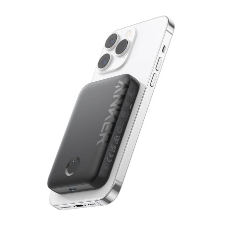 Външна батерия Anker - Power Bank 321 (A1616G11) - MagSafe, Type-C, for iPhone, 5000mAh - Black