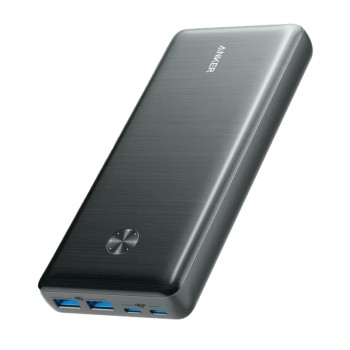 Калъф- Anker - Power Bank PowerCore III Elite (A1291H11) - 2x Type-C, 2x USB, 25600mAh, 87W - Black