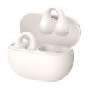 Bluetooth Слушалки Baseus - Wireless Earbuds Bass 15 Clip ENC, Bluetooth 5.4, Open-ear, USB-C - Stellar White