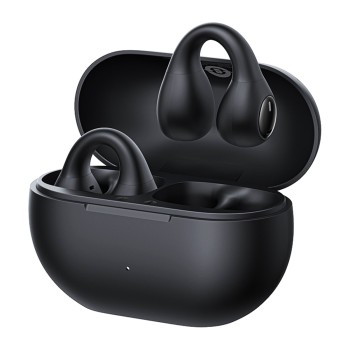 Bluetooth Слушалки Baseus - Wireless Earbuds Bass 15 Clip  Bluetooth 5.4, Open-ear, USB-C - Cluster Black