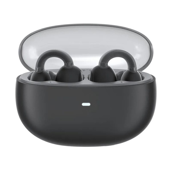 Bluetooth Слушалки Baseus - Wireless Earbuds AirGo 1 Ring  - Bluetooth 5.3, TWS, Open-Ear Clip Design - Cluster Black