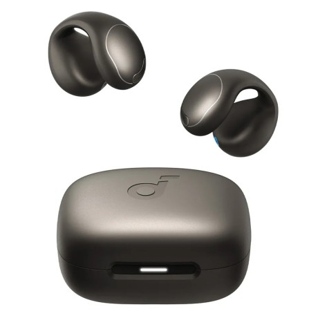 Bluetooth Слушалки Anker - Wireless Earbuds SoundCore C40i Bluetooth 5.4, with Microphone, Open-Ear, Multipoint, Clip-On - Black