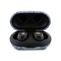 Bluetooth Слушалки Guess - Wireless Earbuds 4G Metal  Bluetooth 5.3, TWS, ENC, IPX5, 300mAh - Blue