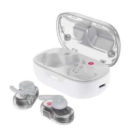 Bluetooth Слушалки Acefast - Wireless Earbuds Acefit Neo  Bluetooth 5.3, Call Noise Reduction, Bass Effect, 550mAh - White
