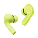 Bluetooth Слушалки Acefast - Wireless Earbuds Bluetooth 5.3, ENC, Fast Charging, LED Digital Display, 500mAh - Youth Green