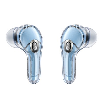 Bluetooth Слушалки Acefast - Wireless Earbuds  Bluetooth 5.3, AI Call Noise Reduction, Digital Display, 480mAh - Ice Blue