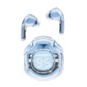 Bluetooth Слушалки Acefast - Wireless Earbuds  Bluetooth 5.3, AI Call Noise Reduction, Digital Display, 480mAh - Ice Blue