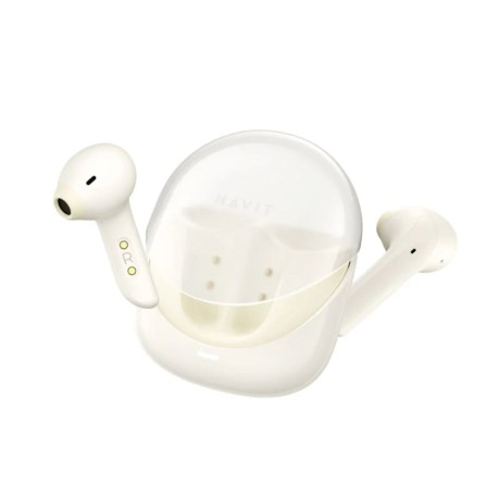 Bluetooth Слушалки Havit - Wireless Earbuds Modern Buds (TW974) - Bluetooth 5.3, TWS, ENC, USB-C, 400mAh - Beige