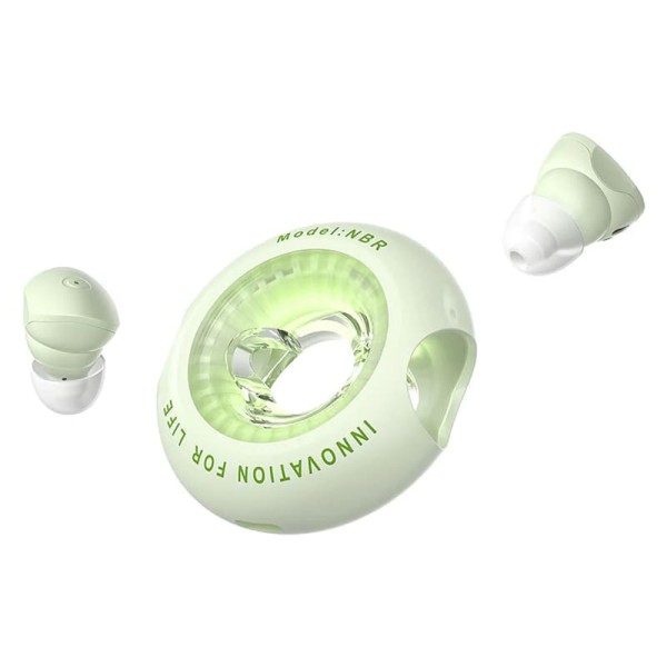 Bluetooth Слушалки Vention - Wireless Earbuds Tiny T17 , True Wireless, Bluetooth 5.3, Touch Control, IPX4, Hi-Fi Sound - Green