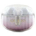 Bluetooth Слушалки  Guess - Wireless Earbuds  Bluetooth 5.3, TWS, USB-C, with Docking Station, IPX4 - Glitter Pink Gradient