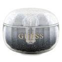 Bluetooth Слушалки  Guess - Wireless Earbuds  Bluetooth 5.3, TWS, USB-C, with Docking Station, IPX4 - Glitter Black Gradient