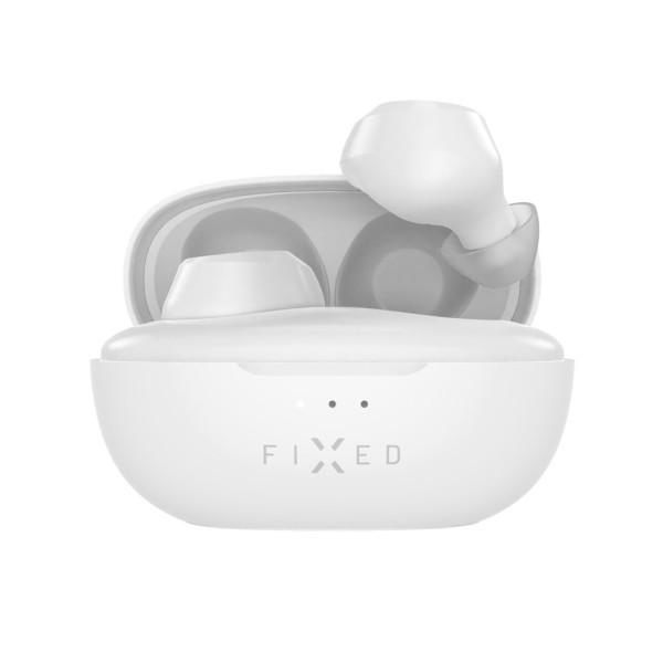 Bluetooth Слушалки  Fixed - Wireless Earbuds  - True Wireless, Bluetooth V5.3, Touch Control - White