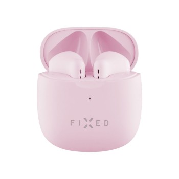 Bluetooth Слушалки  Fixed - Wireless Earbuds True Wireless, Bluetooth V5.3, Touch Control - Pink