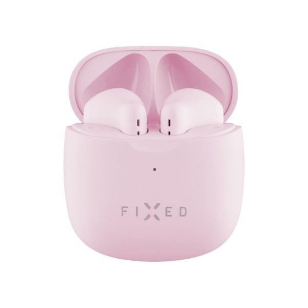 Bluetooth Слушалки  Fixed - Wireless Earbuds True Wireless, Bluetooth V5.3, Touch Control - Pink
