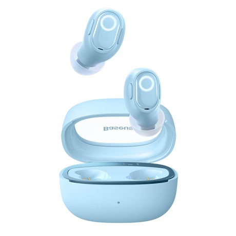 Bluetooth Слушалки  Baseus - Wireless Earbuds WM02+ - True Wireless Stereo, Bluetooth V5.3, Smart Display - Blue