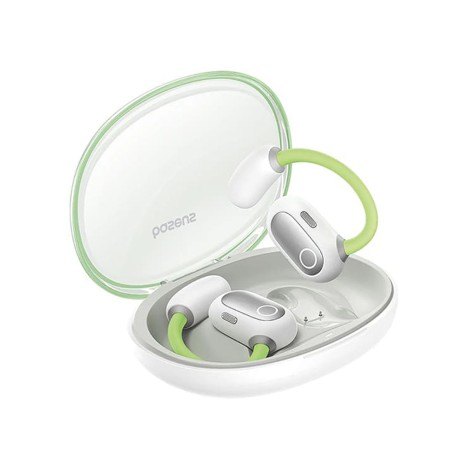 Bluetooth Слушалки  Baseus - Wireless Earbuds PM20A - Open-Ear, True Wireless, Bluetooth 5.3 - Aurora Green