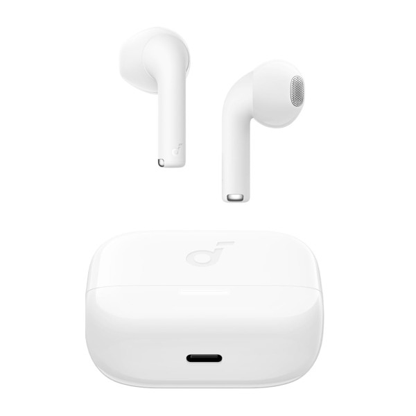 Bluetooth Слушалки Anker - Wireless Earbuds SoundCore K20- Bluetooth 5.3, Dual-Mic, Noise Cancellation, IPX5 - White