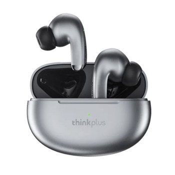 Bluetooth Слушалки Lenovo - Wireless Earbuds ThinkPlus  - True Wireless Stereo, Bluetooth V5.2, Noise Reduction - Grey