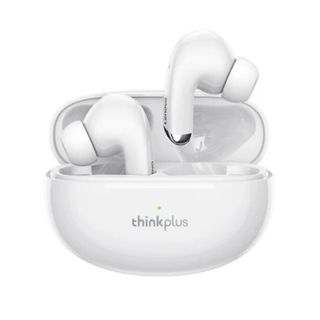 Lenovo - Wireless Earbuds ThinkPlus (LP5) - True Wireless Stereo, Bluetooth V5.2, Noise Reduction - White