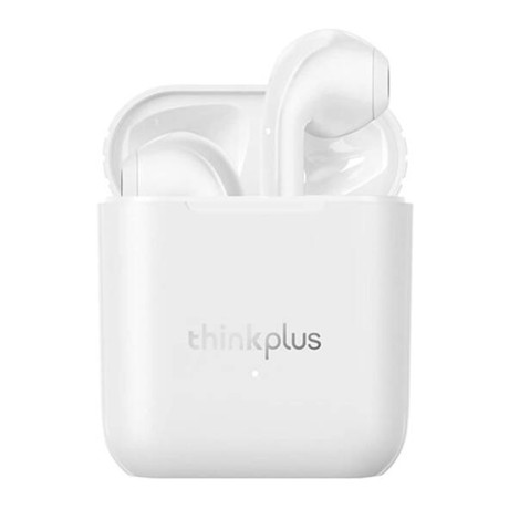Bluetooth Слушалки Lenovo - Wireless Earbuds ThinkPlus LivePods- Bluetooth 5.1, Noise Cancelling, Waterfproof - White