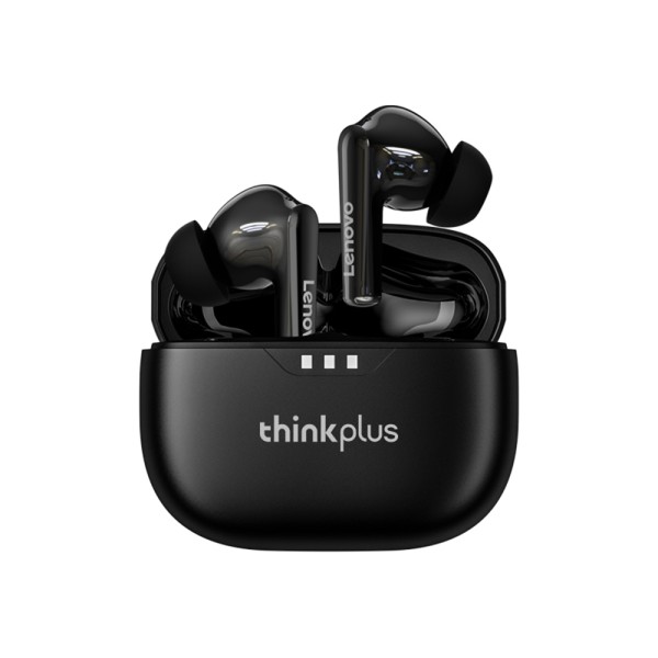 Bluetooth Слушалки Lenovo - Wireless Earbuds- Bluetooth 5.0, Noise Cancelling, Power Display - Black