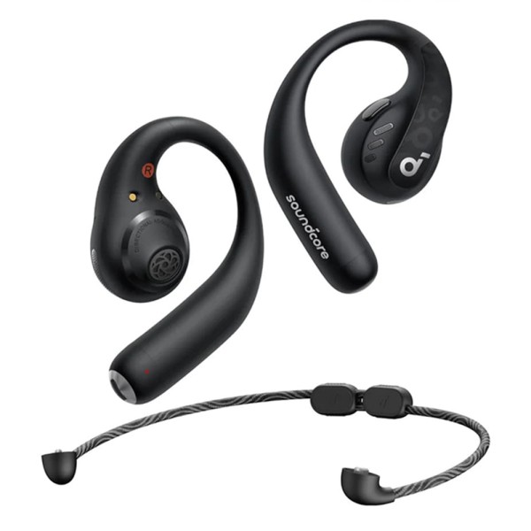Bluetooth Слушалки Anker - Wireless Earbuds SoundCore AeroFit Pro- for Sport, Bluetooth, Waterproof - Black