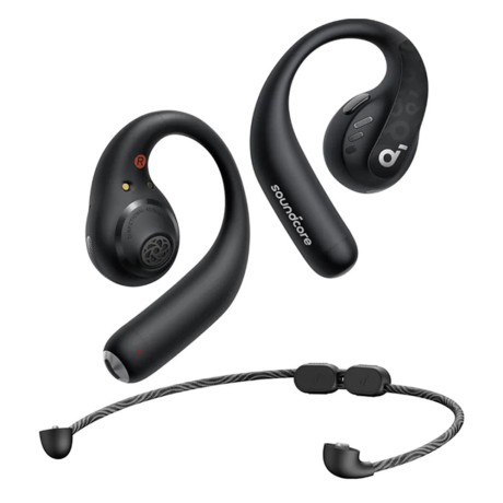 Bluetooth Слушалки Anker - Wireless Earbuds SoundCore AeroFit Pro- for Sport, Bluetooth, Waterproof - Black