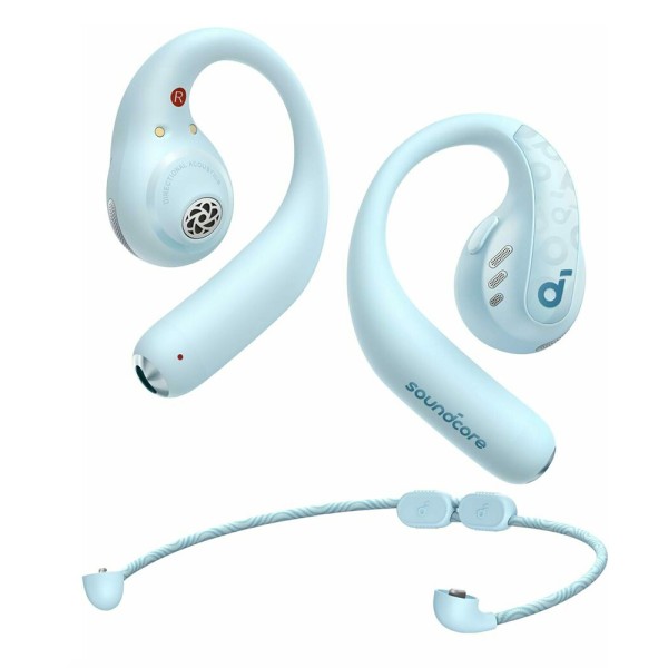 Bluetooth Слушалки Anker - Wireless Earbuds SoundCore AeroFit Pro - for Sport, Bluetooth, Waterproof - Blue