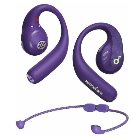 Bluetooth Слушалки Anker - Wireless Earbuds SoundCore AeroFit Pro- for Sport, Bluetooth, Waterproof - Purple