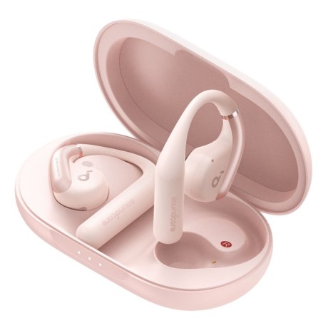 Bluetooth Слушалки Anker - Wireless Earbuds SoundCore AeroFit - for Sport, Bluetooth, Waterproof - Pink